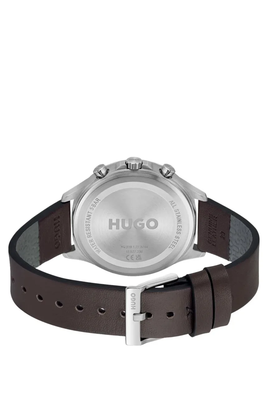 Годинник Hugo Boss зі шкіри — фото 3